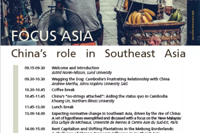 Poster for focus asia 2018, photo from street in cambodia